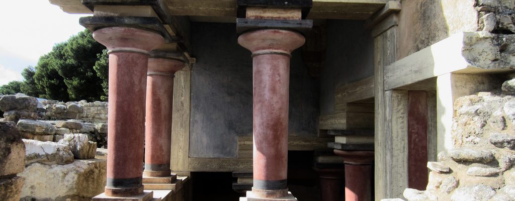 West Wing of the Central Court, Palace of Knossos, Crete, Ancient Greece