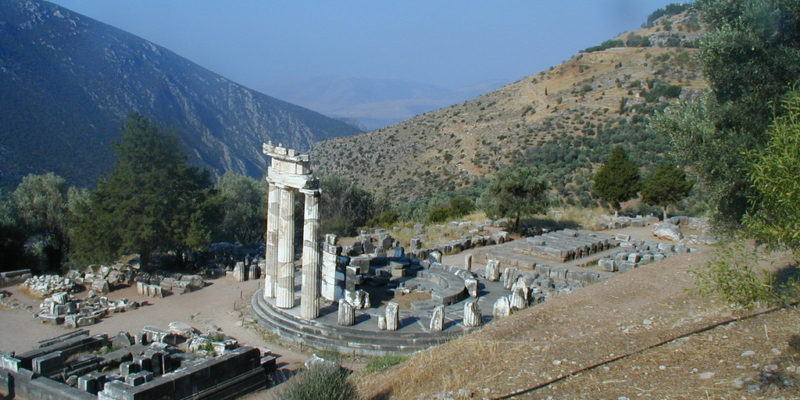The Sanctuary of Athena Pronaia, Delphi, Ancient Greece