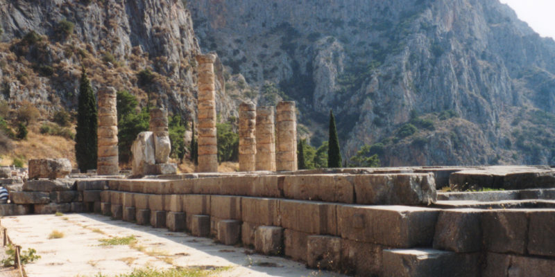 The Temple of Apollo, Delphi, Ancient Greece