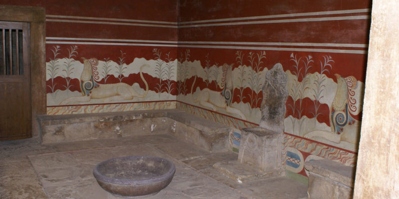 The Throne Room, Palace of Knossos, Crete, Ancient Greece