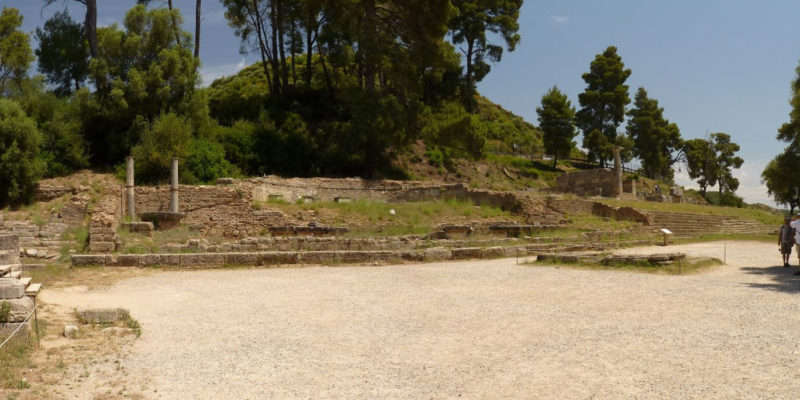 Nymphaeum of Herodes Atticus, Olympia, Ancient Greece